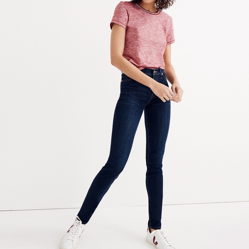 Madewell 9” High Rise Skinny Jeans in Larkspur